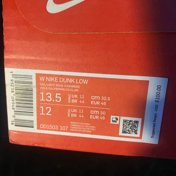 Nike Dunk Low White Bone - Picture 5 of 6